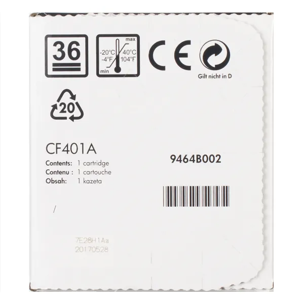 Картридж 201A голубой HP (CF401A) - Фото 2