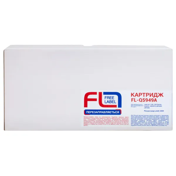 Картридж сумісний HP 49A (Q5949A) Free Label (FL-Q5949A) - Фото 3