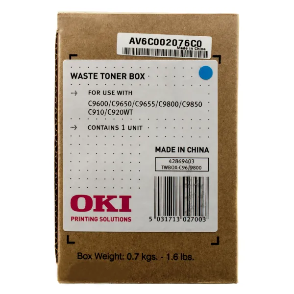 Контейнер для отработанного тонера C9600 Oki (42869403) - Фото 3
