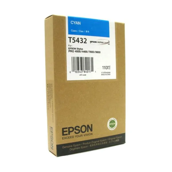 Картридж T543200 блакитний Epson (C13T543200)