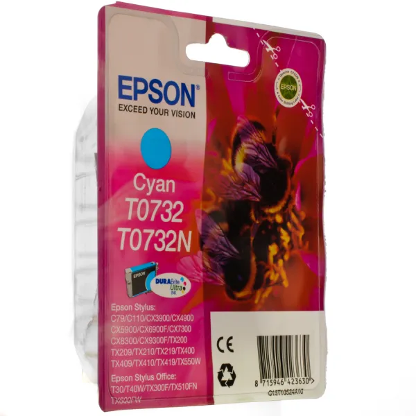 Картридж T07324А/T10524A блакитний Epson (C13T07324А10/C13T10524A10)