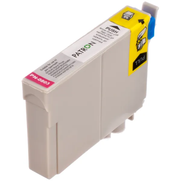 Картридж сумісний Epson T0803 (C13T08034010/C13T08034011) 460 арк, пурпуровий Patron (PN-0803) - Фото 3