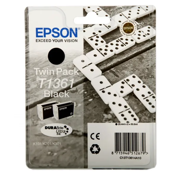 Комплект картриджів T13614A чорний, 2 шт Epson (C13T13614A10)