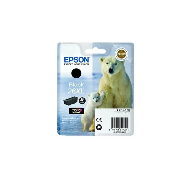 Картридж 26XL чорний пігмент Epson (C13T26214010)
