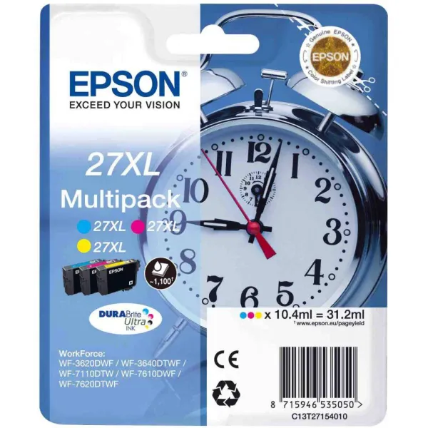 Картридж T271540 XL кольоровий Epson (C13T27154020/C13T27154022)