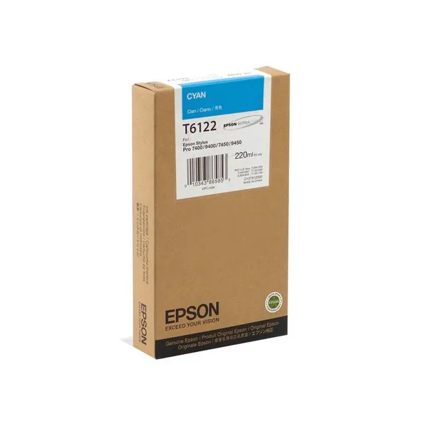 Картридж T612200 блакитний Epson (C13T612200)