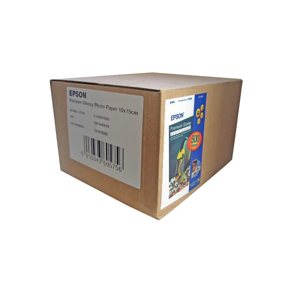 Фотопапір Premium Glossy 10x15 см, 500 арк Epson (C13S041826)