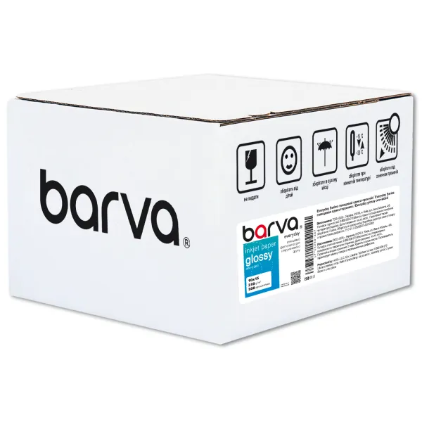 Фотопапір глянцевий 230 г/м2, 10x15 см, 500 арк Everyday Barva (IP-CE230-227)