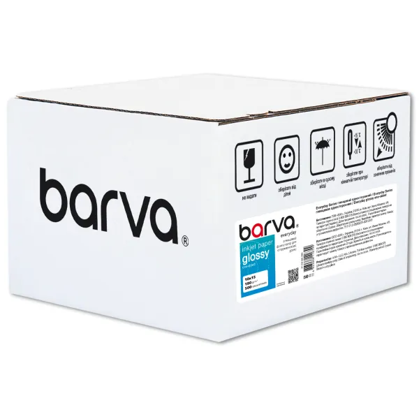Фотопапір глянцевий 180 г/м2, 10x15 см, 500 арк Everyday Barva (IP-CE180-289)