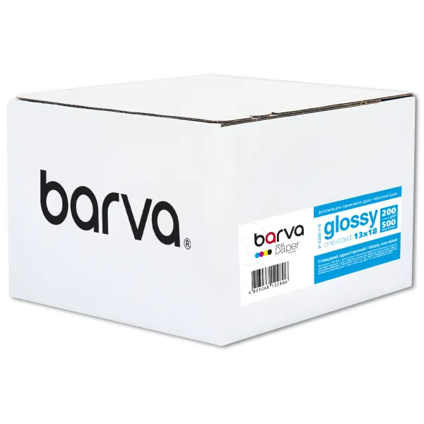 Фотобумага глянцевая 200 г/м2, 13x18 см, 500 л Original Barva (IP-C200-118)