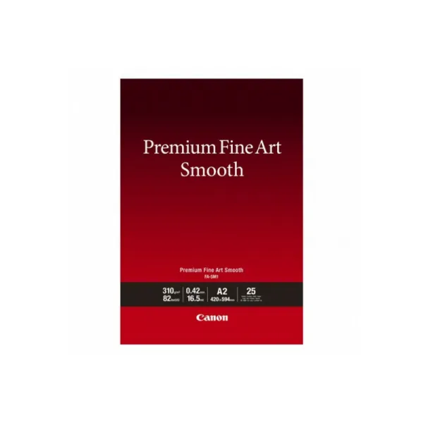 Фотопапір Premium Fine Art Paper Smooth 310 г/м2, A2, 25 арк Canon (1711C006)