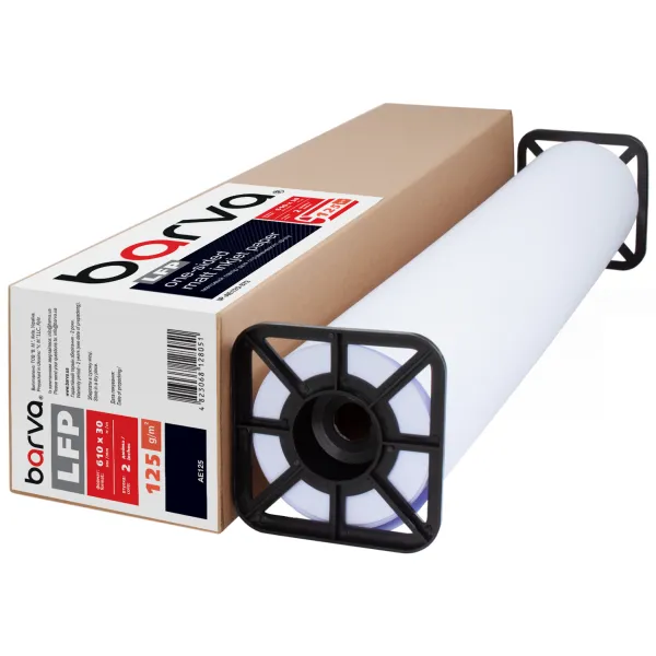 Фотопапір широкоформатний матовий 125 г/м2, 610 мм(24") x 30 м LFP Barva (IP-AE125-373)