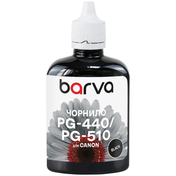 Чорнило сумісне для Canon PGI-520/PG-440/PG-510 спеціальне 90 г, водорозчинне, чорне Barva (C520-296)