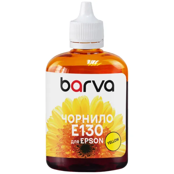 Чорнило сумісне для Epson T0734/T0924/T1294/T1304 спеціальне 90 г, пігментне, жовте Barva (E130-530)