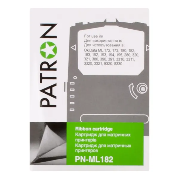 Картридж сумісний Oki MicroLine 182 чорний Patron (PN-ML182) - Фото 4