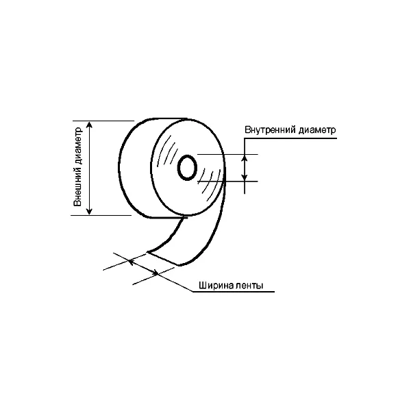 Стрічка касова (термострічка) 57 мм 60 м - Фото 2