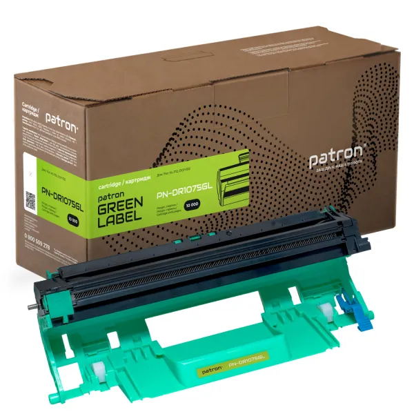 Драм-картридж сумісний Brother DR-1075 Green Label Patron (PN-DR1075GL)
