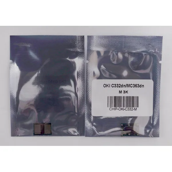 Чип Oki C332 3K, пурпурный Everprint (CHIP-OKI-C332-M) - Фото 2