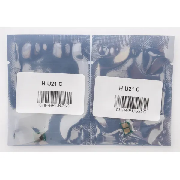 Чип HP LJ P1005/1505/1102/2035/M401/425 CLJ CP1215/1525/2020/M251/351/451/476 U21 универсальный, голубой Everprint (CHIP-HP-UN-U21-C) - Фото 2