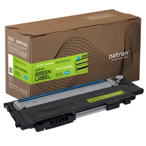 Тонер-картридж совместимый Samsung CLT-C404S голубой Green Label Patron (PN-C404GL)
