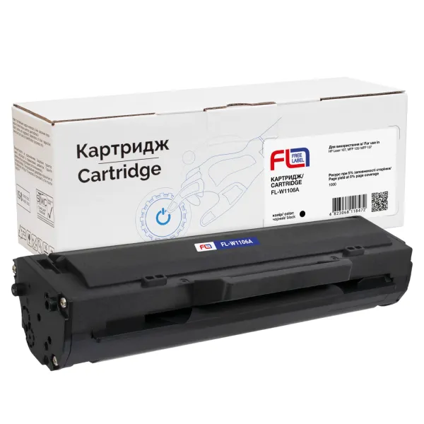 Картридж сумісний HP 106A (W1106A) Free Label (FL-W1106A)