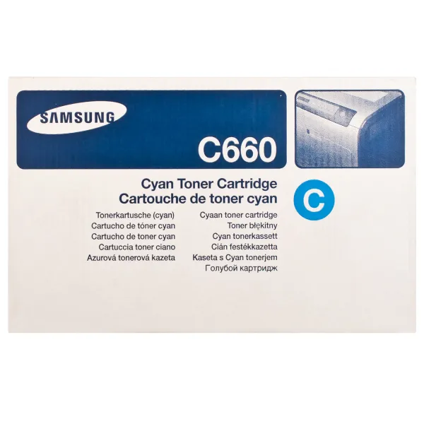 Тонер-картридж CLP-C660B блакитний Samsung (CLP-C660B) - Фото 5