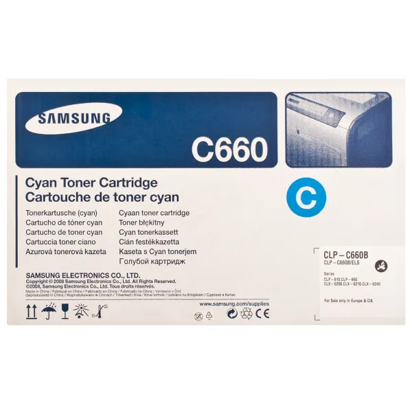 Тонер-картридж CLP-C660B блакитний Samsung (CLP-C660B) - Фото 4