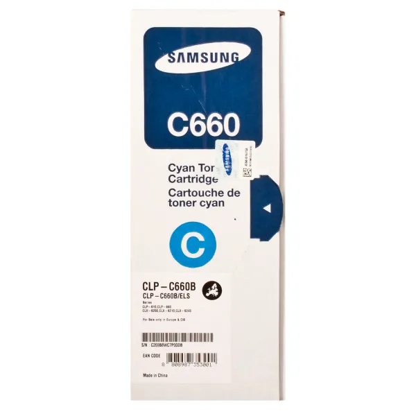 Тонер-картридж CLP-C660B блакитний Samsung (CLP-C660B) - Фото 6