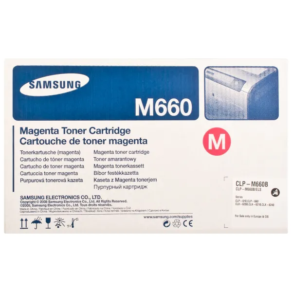 Тонер-картридж CLP-M660B пурпурный Samsung (CLP-M660B) - Фото 5