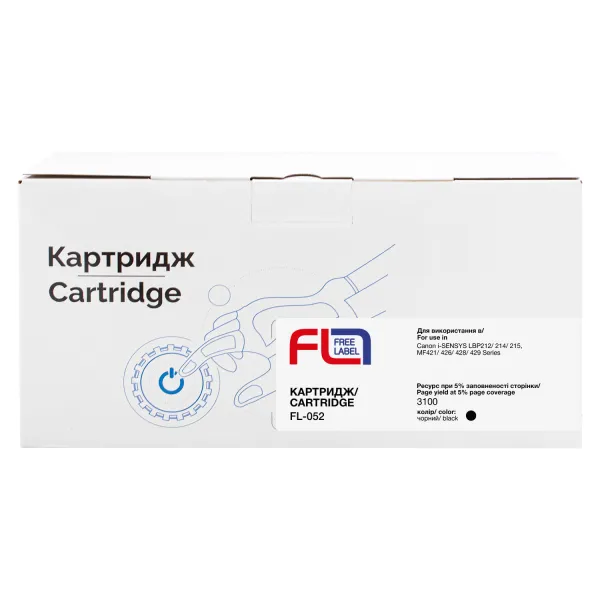 Картридж сумісний Canon 052 Free Label (FL-052) - Фото 3
