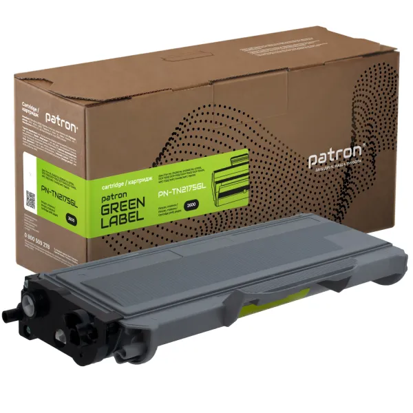 Тонер-картридж совместимый Brother TN-2175 Green Label Patron (PN-TN2175GL)