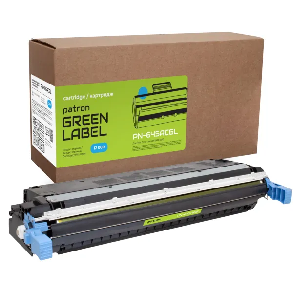 Картридж совместимый HP 645A (C9731A) голубой Green Label Patron (PN-645ACGL)