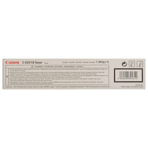 Тонер-картридж C-EXV18 чорний Canon (0386B002) - Фото 4