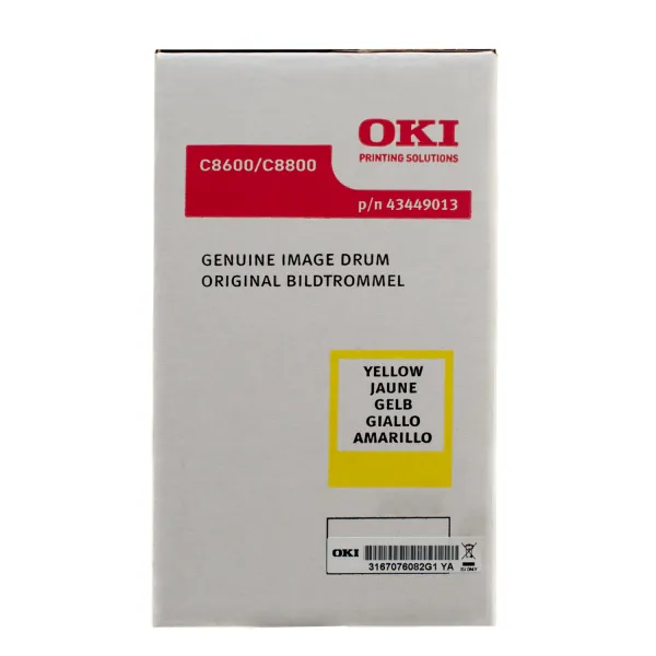 Драм-картридж C8600 желтый Oki (43449013) - Фото 2