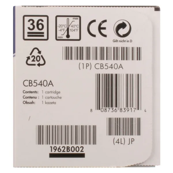 Картридж 125A чорний HP (CB540A) - Фото 3