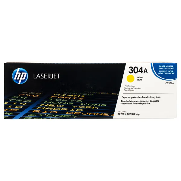 Картридж 304A жовтий HP (CC532A)