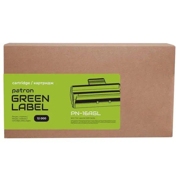 Картридж сумісний HP 16A (Q7516A) Green Label Patron (PN-16AGL) - Фото 3
