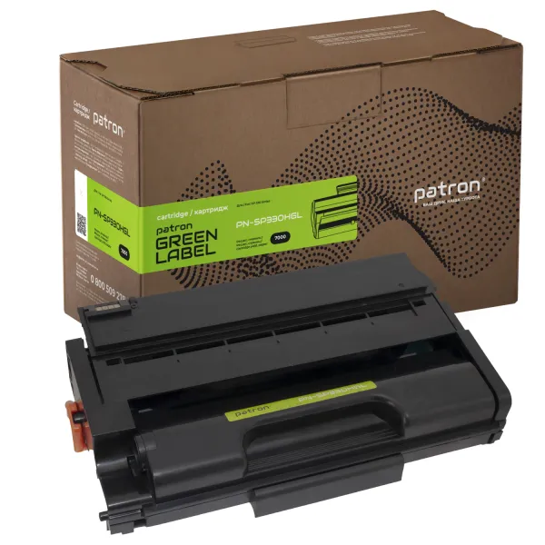 Картридж совместимый Ricoh SP 330H Green Label Patron (PN-SP330HGL)