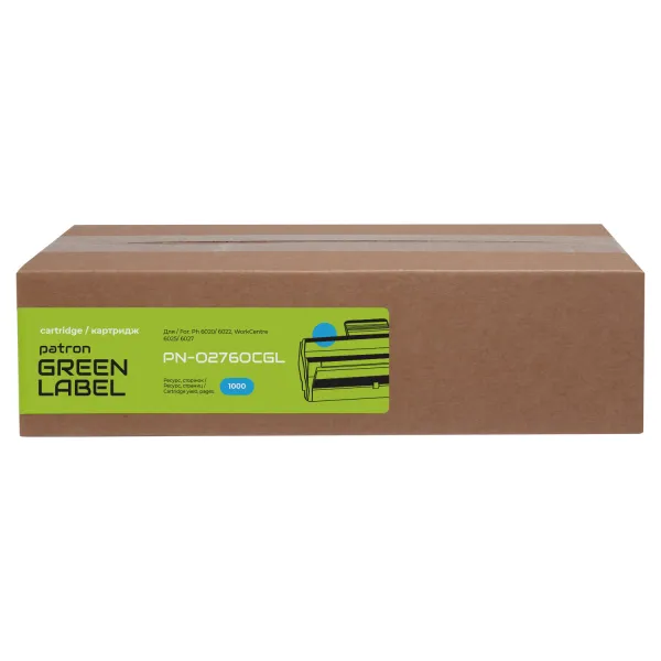 Тонер-картридж сумісний XER 106R02760 Green Label, блакитний Patron (PN-02760CGL) - Фото 2