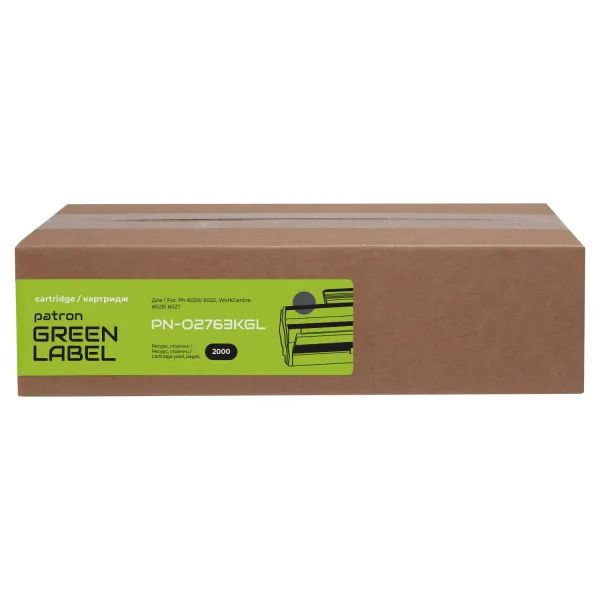Тонер-картридж сумісний XER 106R02763 Green Label, чорний Patron (PN-02763KGL) - Фото 3
