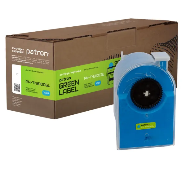 Тонер-картридж совместимый Konica Minolta TN310C голубой Green Label Patron (PN-TN310CGL)