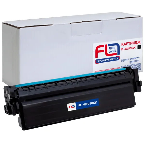 Картридж сумісний HP 415X (W2030X) чорний, версія без чипа Free Label (FL-W2030XK)