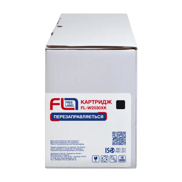 Картридж сумісний HP 415X (W2030X) чорний, версія без чипа Free Label (FL-W2030XK) - Фото 3