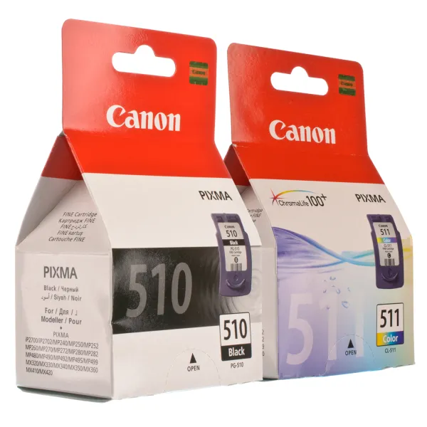 Картридж PG-510 чорний (2970B001/2970B007) + Картридж CL-511 кольоровий (2972B001/2972B007)