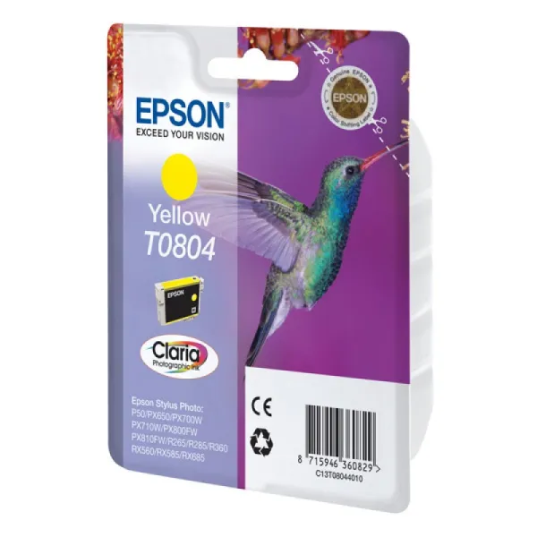 Картридж T080440 жовтий Epson (C13T08044010/C13T08044011)
