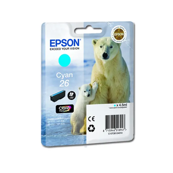 Картридж №26 блакитний Epson (C13T26124010)