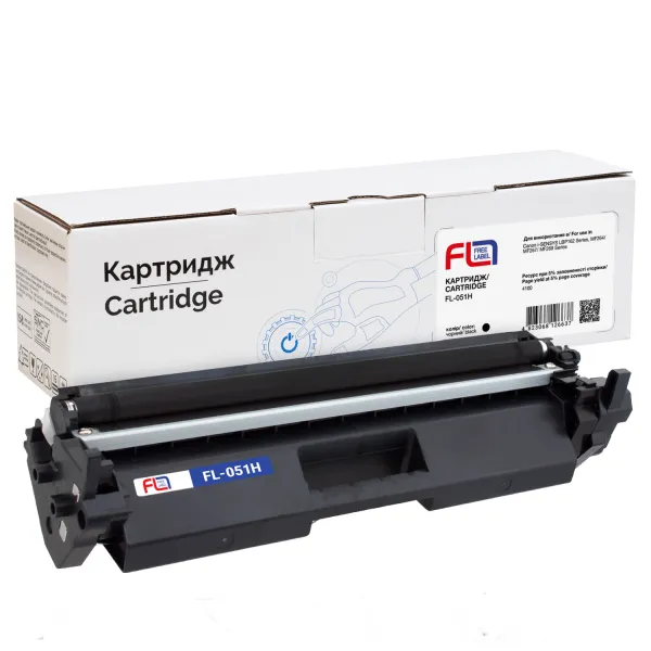 Тонер-картридж сумісний Canon 051 H Free Label (FL-051H)