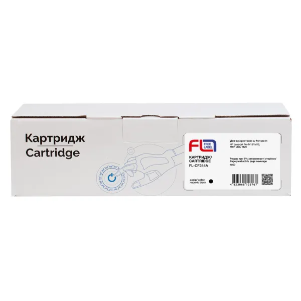 Картридж сумісний HP 44A (CF244A) Free Label (FL-CF244A) - Фото 2