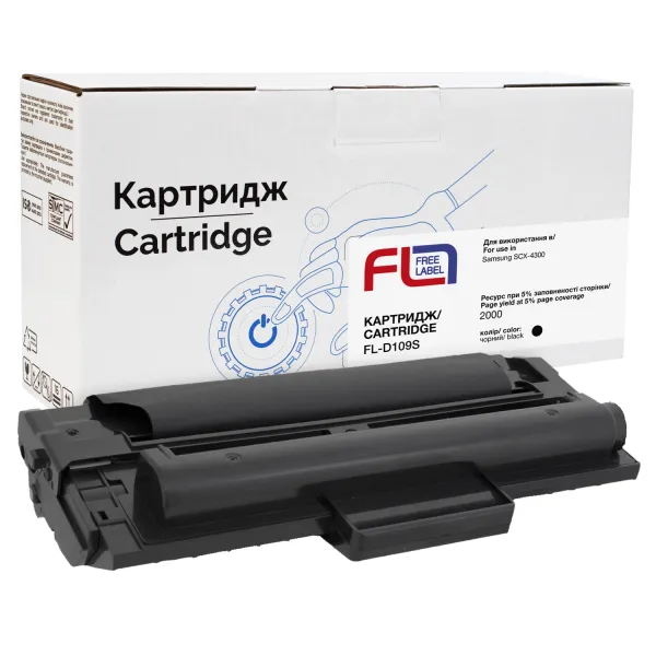 Картридж сумісний Samsung MLT-D109S (SCX-4300) Free Label (FL-D109S)