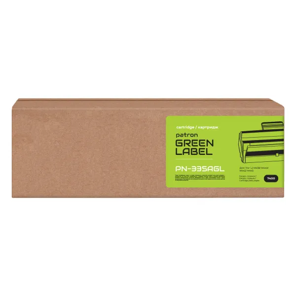 Тонер-картридж сумісний HP 335A (W1335A) Green Label Patron (PN-335AGL) - Фото 2